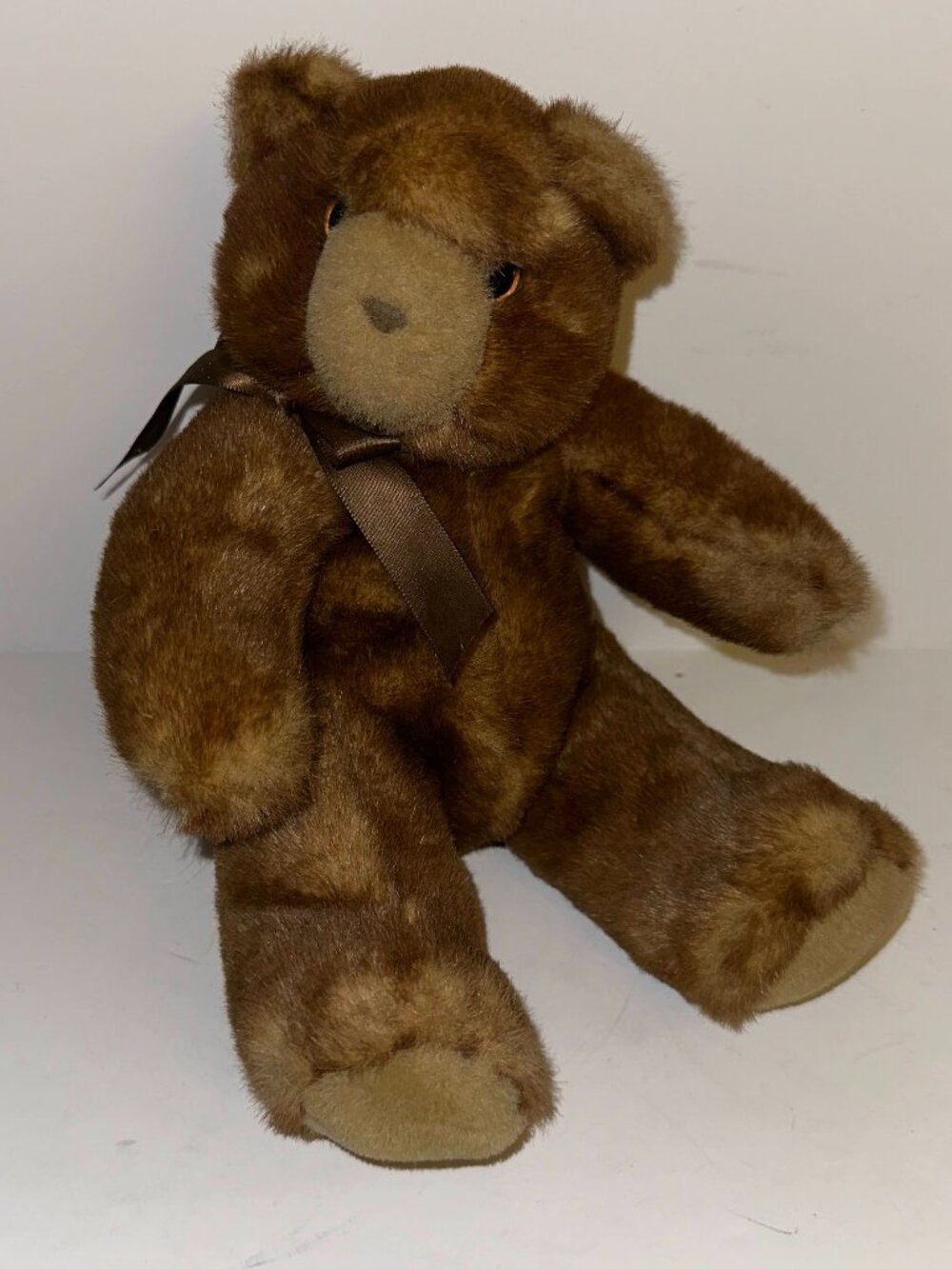 Vtg 1989 Hallmark Collectible Plush Teddy Bear Small Stuffed Retro 80s 8" seated